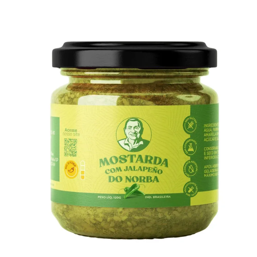 Mostarda C/ Pimenta Jalapeno do Norba 150G