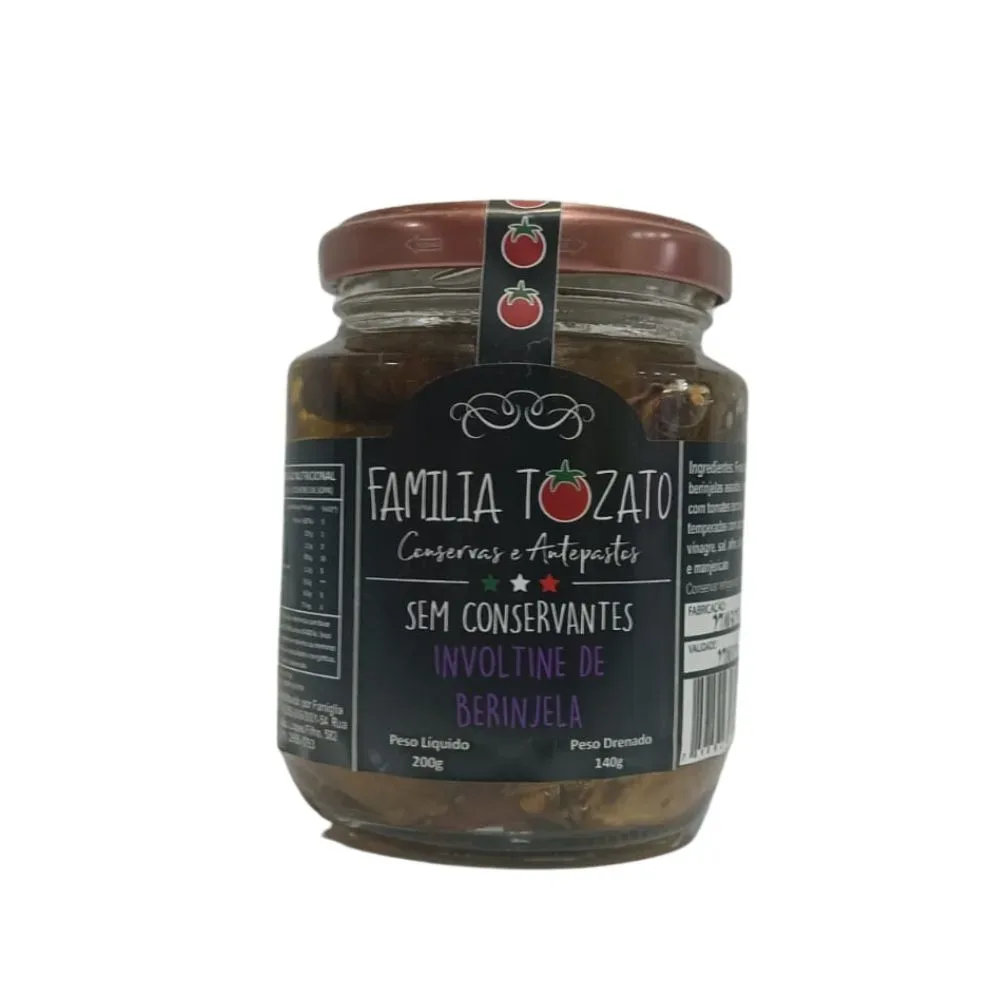 Involtine de Berinjela Gourmet - Familia Tozato - 200gr