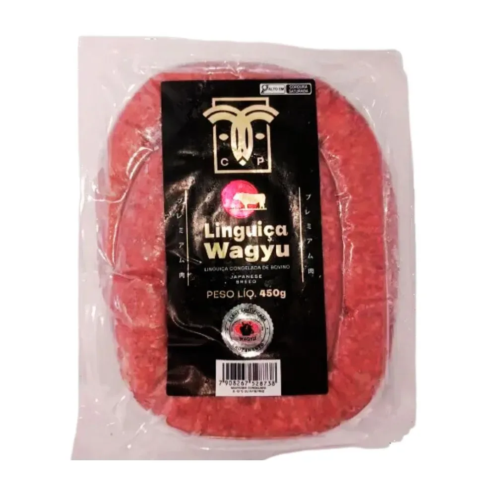 Linguiça de Costela Wagyu Cara preta 450G 1 Linguiça de Costela Wagyu Cara preta 450G