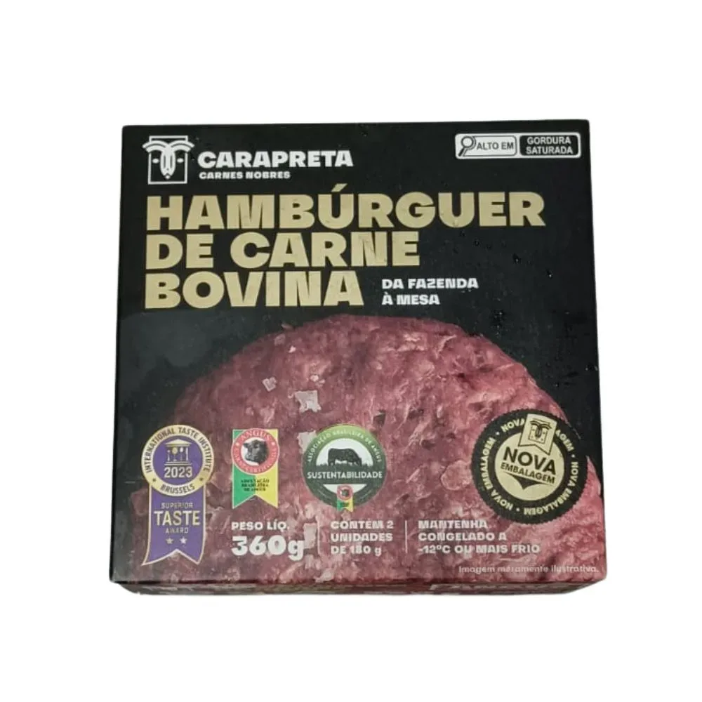 Hamburguer Cara Preta Angus