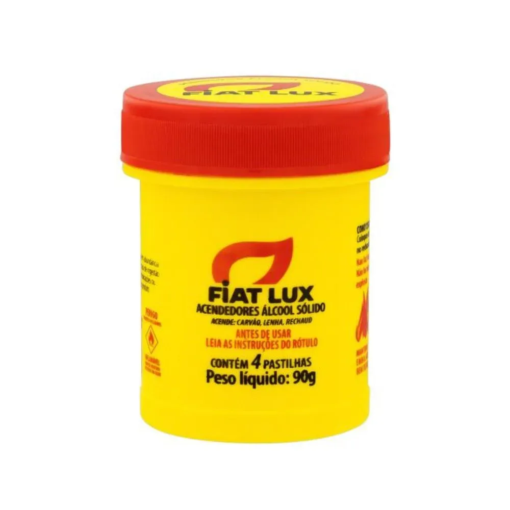 Acendedor Fiat Lux Pastilha c/ 4 un