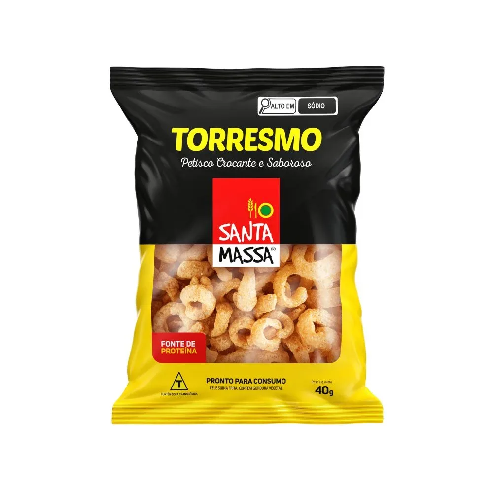 Torresmo (Petisco) Santa Massa 40g 1 Torresmo (Petisco) Santa Massa 40g
