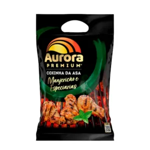 Coxinha da Asa Manjericão e Especiarias Aurora Premium 800g